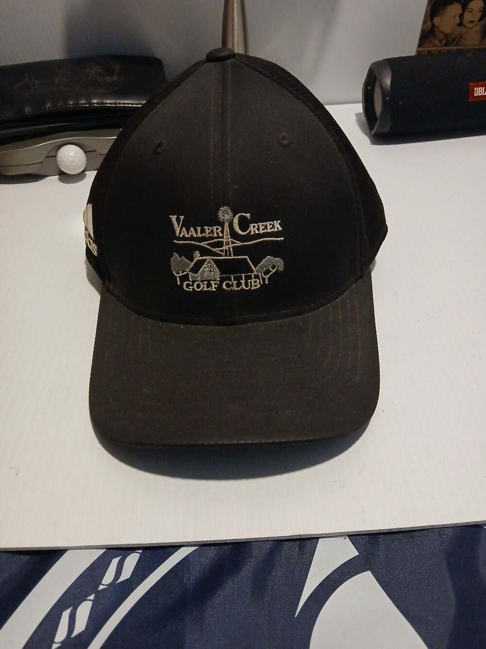 Adidas Golf Cap Size S/M Black Vaaler Creek Golf Club Hat